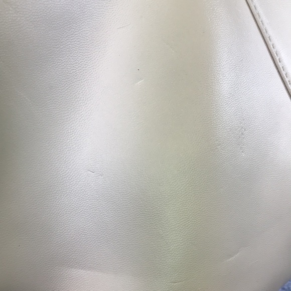 Melie Bianco Beige Sm. Shoulder Bag 7”W x 9”H w/24” Adjustable Shoulder Strap - Picture 12 of 12